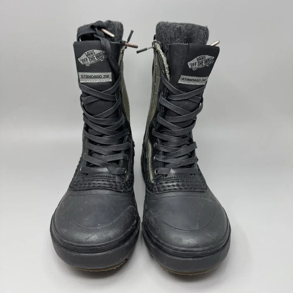 Vans MTE Standard Zip Snow Boots Snowboard Winter Black Green Mens Size 7